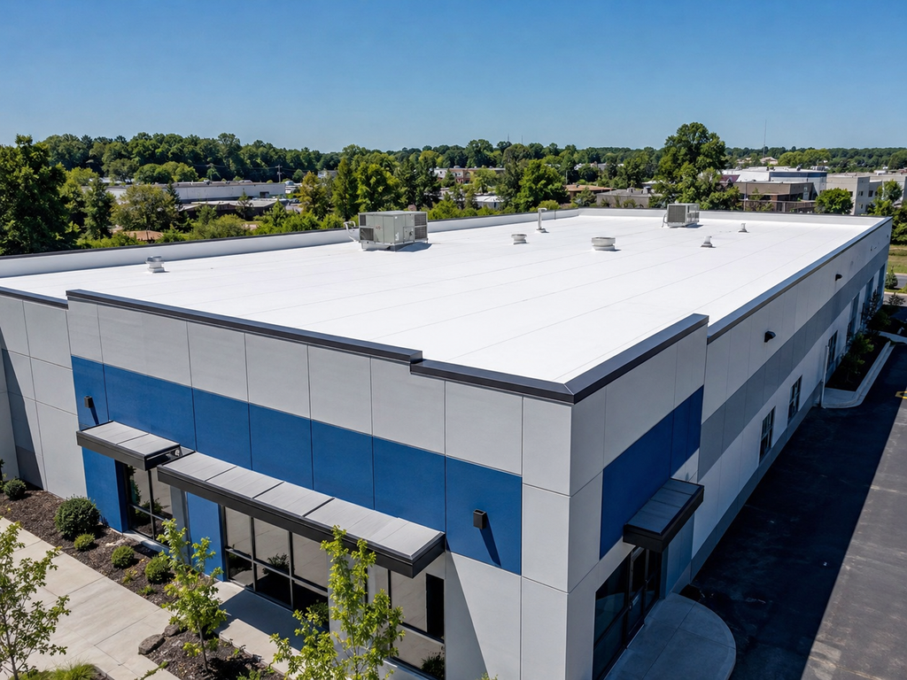TPO Flat Roof Replacement for a Channelside Warehouse